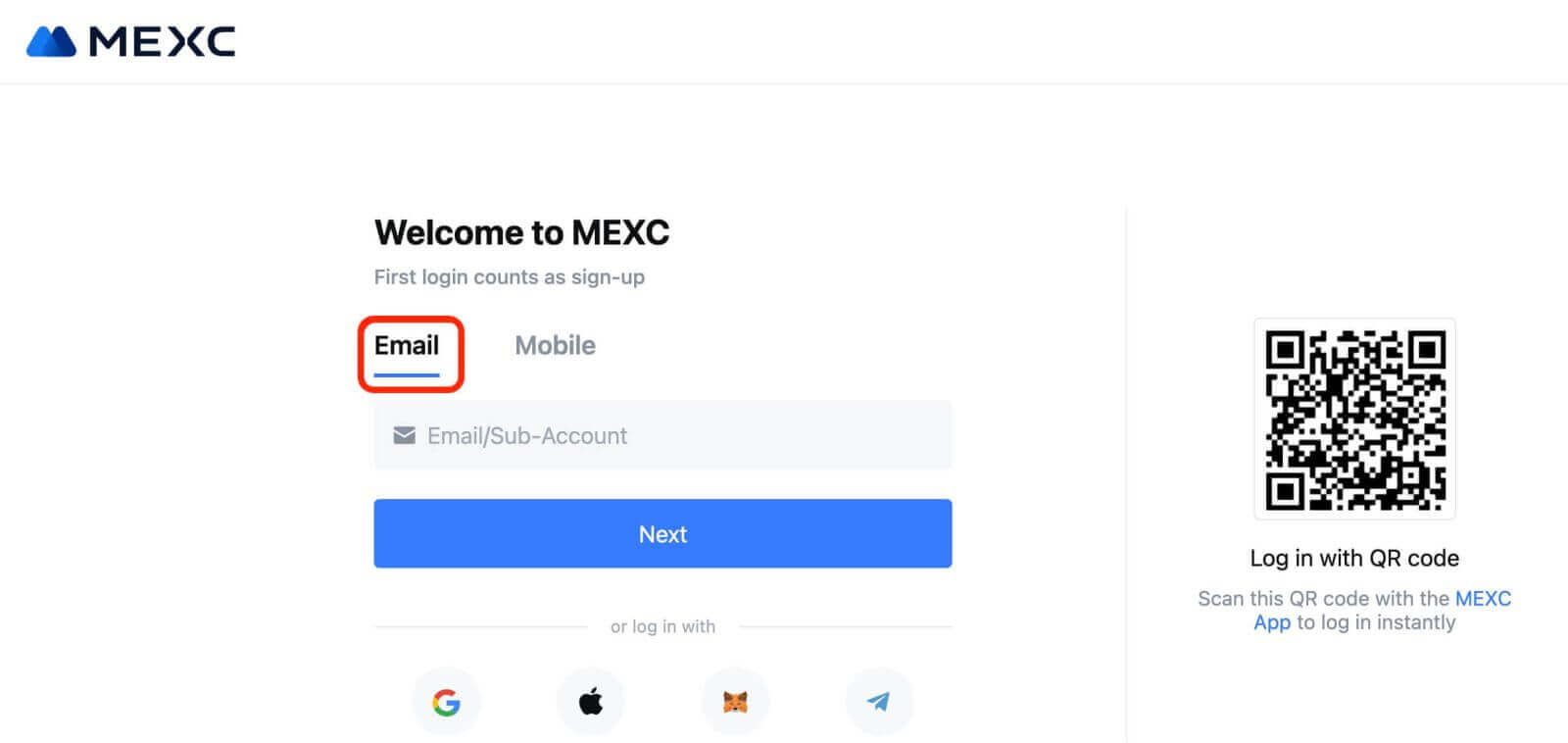 MEXC پر اکاؤنٹ کھولنے اور نکالنے کا طریقہ MEXC پر اکاؤنٹ کھولنے اور نکالنے کا طریقہ