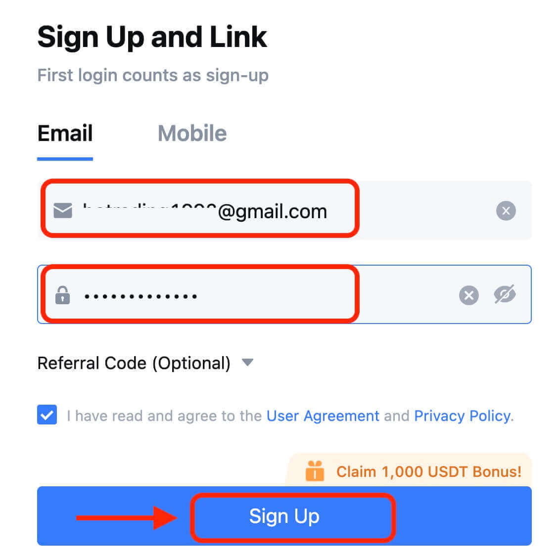 How to Register Account on MEXC