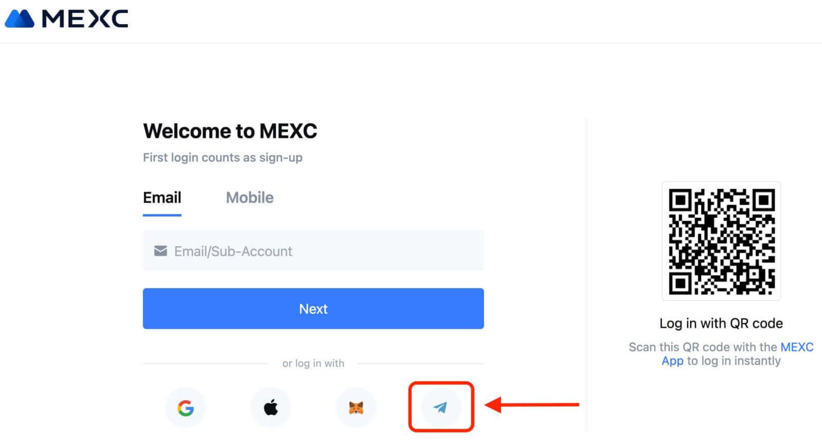 Как зарегистрироваться и войти в учетную запись на MEXC
