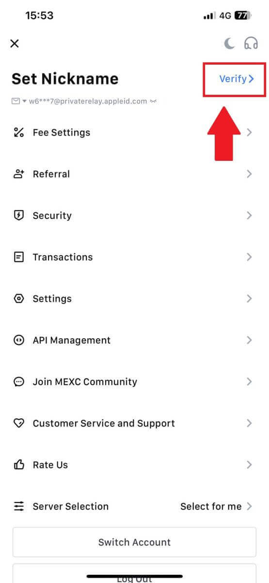 How to Verify Account in MEXC